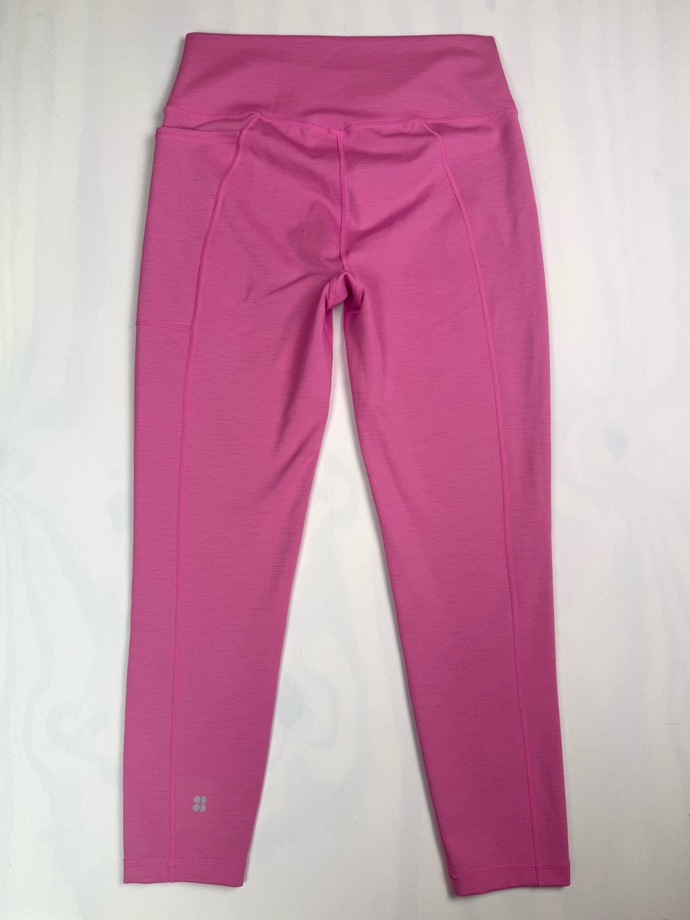 Sweaty Betty Super Sculpt 7/8 Leggings Pink High Rise Pocket Yoga US 12 - Picture 2 of 9